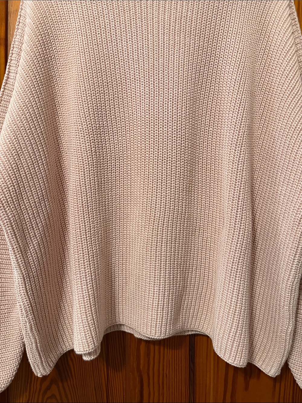 Frank & Eileen Montecito Sweater Classic Pullover - Blush Pink Neutral Cotton - Picture 4 of 13
